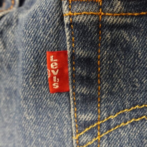 Levi's jeans 501 skinny women's 25 blue denim button fly red tab - Picture 11 of 15